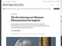 Bild zum Artikel: US-Umweltbehörde : Die Zerstörung von Obamas Klimaschutz-Erbe beginnt