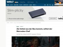 Bild zum Artikel: Formel 1: Als Vettel aus der Box kommt, wütet der Mercedes-Chef