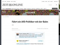 Bild zum Artikel: Fährt ein AfD-Politiker mit der Bahn …