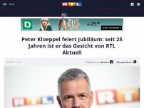 Bild zum Artikel: Peter Kloeppel feiert Jubiläum: seit 25 Jahren ist er das Gesicht von RTL Aktuell