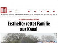 Bild zum Artikel: Mann sprang ins Wasser - Ersthelfer rettet Familie aus Kanal