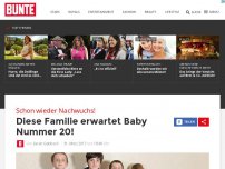 Bild zum Artikel: Schon wieder Nachwuchs!: Diese Familie erwartet Baby Nummer 20!