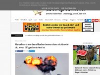 Bild zum Artikel: Menschen ermorden offenbar immer dann nicht mehr ok, wenn Giftgas involviert ist