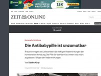 Bild zum Artikel: Hormonelle Verhütung: Die Antibabypille ist unzumutbar