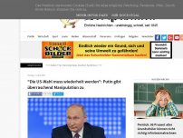 Bild zum Artikel: 'Die US-Wahl muss wiederholt werden': Putin gibt überraschend Manipulation zu