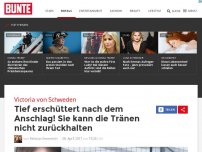 Bild zum Artikel: Victoria von Schweden: Tief erschüttert nach dem Anschlag! Sie kann die Tränen nicht zurückhalten