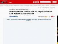 Bild zum Artikel: CDU-Politiker spricht von Grenzkontrollen - Neue Fluchtroute Schweiz: Zahl der illegalen Einreisen nach Deutschland verdreifacht