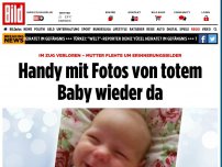 Bild zum Artikel: Im Zug verloren - Handy mit Fotos von totem Baby wieder da