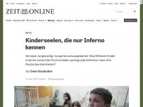 Bild zum Artikel: Syrien: Kinderseelen, die nur Inferno kennen