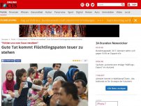 Bild zum Artikel: 'Fühlen uns vom Staat veralbert' - Gute Tat kommt Flüchtlingspaten teuer zu stehen