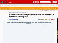 Bild zum Artikel: Debatte um Sylvia Löhrmanns Auto - Grünen-Ministerin steigt vor Wahlkampf-Termin extra in einen Hybrid-Wagen um