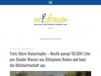 Bild zum Artikel: Trotz Dürre-Katastrophe – Nestlé pumpt 50.000 Liter pro Stunde Wasser aus Äthiopiens Boden und baut die Milchwirtschaft aus