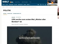 Bild zum Artikel: GBU-43: USA werfen zum ersten Mal 'Mutter aller Bomben' ab