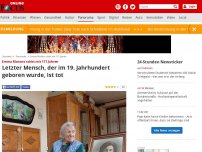 Bild zum Artikel: Emma Morano stirbt mit 117 Jahren - Letzter Mensch, der im 19. Jahrhundert geboren wurde, ist tot