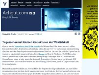 Bild zum Artikel: Tagesschau mit Fake News? Nein! Nur kleine Korrekturen der Wirklichkeit