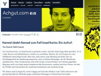 Bild zum Artikel: Hamed Abdel-Samad zum Fall Imad Karim. Ein Aufruf.