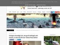 Bild zum Artikel: Erdogan erkundigt sich, wie groß Gefängnis sein müsste, in dem 48,59% der Türken Platz hätten