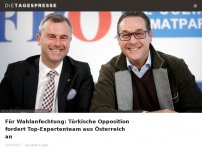 Bild zum Artikel: Für Wahlanfechtung: Türkische Opposition fordert Top-Expertenteam aus Österreich an
