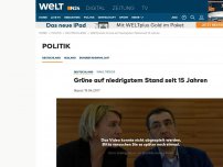 Bild zum Artikel: Wahltrends: Grüne auf niedrigstem Stand seit 15 Jahren