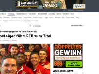 Bild zum Artikel: Schweinsteiger führt Bayern zum Titel