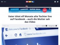 Bild zum Artikel: Vater tötet elf Monate alte Tochter live auf Facebook – auch die Mutter sah das Video