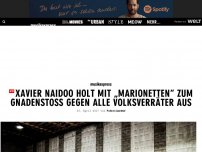 Bild zum Artikel: Xavier Naidoo holt mit „Marionetten“ zum Gnadenstoß gegen alle Volksverräter aus