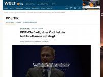 Bild zum Artikel: Christian Lindner: FDP-Chef will, dass Özil bei der Nationalhymne mitsingt