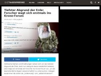 Bild zum Artikel: Tiefster Abgrund der Erde: Forscher wagt sich erstmals ins Krone-Forum