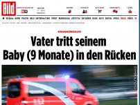 Bild zum Artikel: Beziehungsstreit eskaliert - Vater tritt Baby vor Wut in Rücken