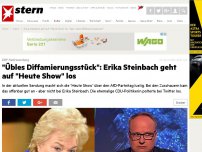 Bild zum Artikel: ZDF-Satiresendung: 'Übles Diffamierungsstück': Erika Steinbach geht auf 'Heute Show' los