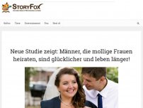 Bild zum Artikel: Neue Studie zeigt: Männer, die mollige Frauen heiraten, sind glücklicher und leben länger!