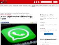 Bild zum Artikel: Chatten nicht möglich - Nutzer klagen bundesweit über WhatsApp-Ausfall