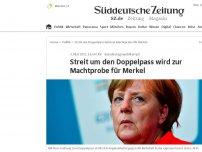 Bild zum Artikel: Streit um den Doppelpass wird zur Machtprobe für Merkel