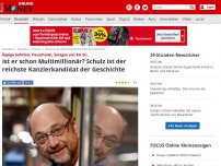 Bild zum Artikel: Üppige Gehälter, Pauschalen, Zulagen von der EU - Ist er schon Multimillionär? Schulz ist der reichste Kanzlerkandidat der Geschichte