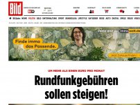 Bild zum Artikel: Mehr als einen Euro pro Monat - Rundfunkgebühren sollen steigen!