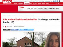 Bild zum Artikel: Alle wollen Krebskranker helfen : Schlange stehen für Paula (16)