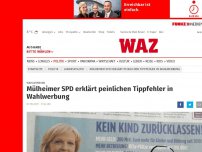 Bild zum Artikel: Wahlwerbung: SPD wirbt für Bildung - mit Rechtschreibfehler