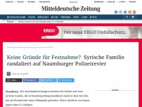 Bild zum Artikel: Nach Führerscheinentzug: Syrische Familie randaliert auf Naumburger Polizeirevier