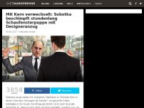 Bild zum Artikel: Mit Kern verwechselt: Sobotka beschimpft stundenlang Schaufensterpuppe mit Designeranzug