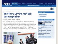 Bild zum Artikel: Boizenburg: Lehrerin nach Nazi-Demo suspendiert