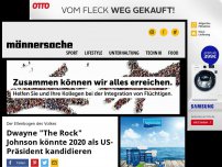 Bild zum Artikel: Dwayne 'The Rock' Johnson könnte 2020 als US-Präsident kandidieren | Männersache