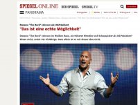 Bild zum Artikel: Dwayne 'The Rock' Johnson als US-Präsident: 'Das ist eine echte Möglichkeit'