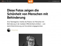 Bild zum Artikel: Diese Fotos zeigen die Schönheit von Menschen mit Behinderung