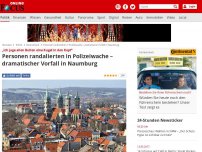 Bild zum Artikel: „Ich jage allen Bullen eine Kugel in den Kopf“ - Personen randalierten in Polizeiwache – dramatischer Vorfall in Naumburg