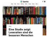 Bild zum Artikel: Eine Studie zeigt: Leseratten sind die besseren Menschen