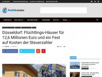 Bild zum Artikel: Düsseldorf: Flüchtlings-Häuser für 12,6 Millionen Euro und ein Fest auf Kosten der Steuerzahler