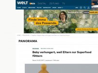 Bild zum Artikel: Tragödie in Belgien: Baby verhungert, weil Eltern nur Superfood füttern