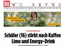 Bild zum Artikel: Koffein-Überdosis! - Schüler (16) stirbt nach Überdosis Koffein