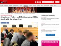 Bild zum Artikel: Gewaltexzess in Hameln - Attacke auf Polizei und Klinikpersonal: Milde Strafen für Familien-Clan