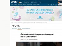 Bild zum Artikel: Integration: Österreich stellt das Tragen der Burka unter Strafe